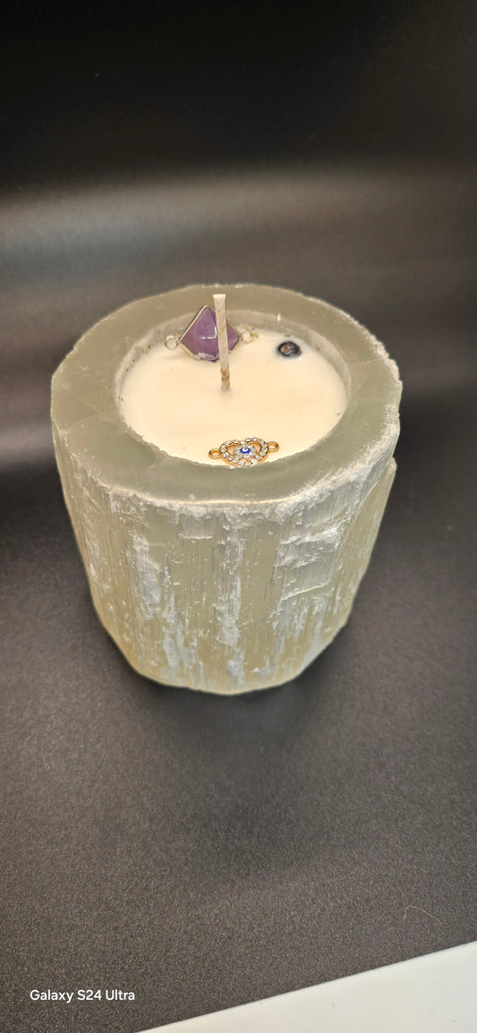 Selenite Evil Eye Protection & Balance