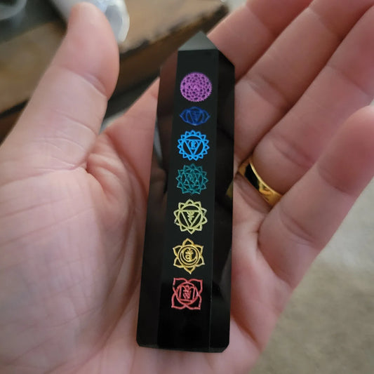 Black Obsidian Chakra Point